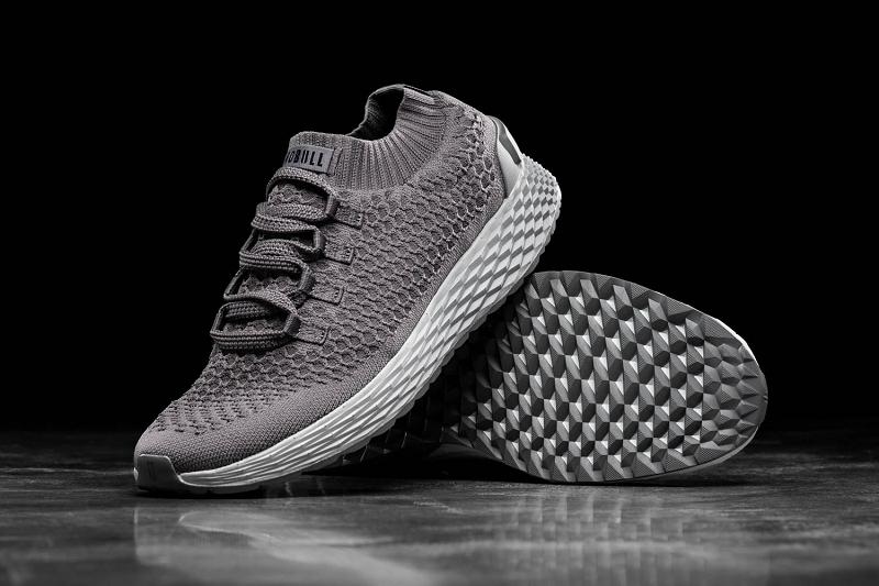 Men's Nobull Reflective Knit Running Shoes Dark / Grey | SG C2030T